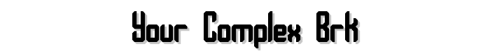 Your Complex BRK font